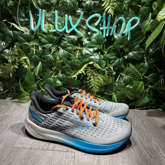 Size 9 - Brooks Hyperion Gray Blue Orange  Running Shoe Men SAMPLE main image 9